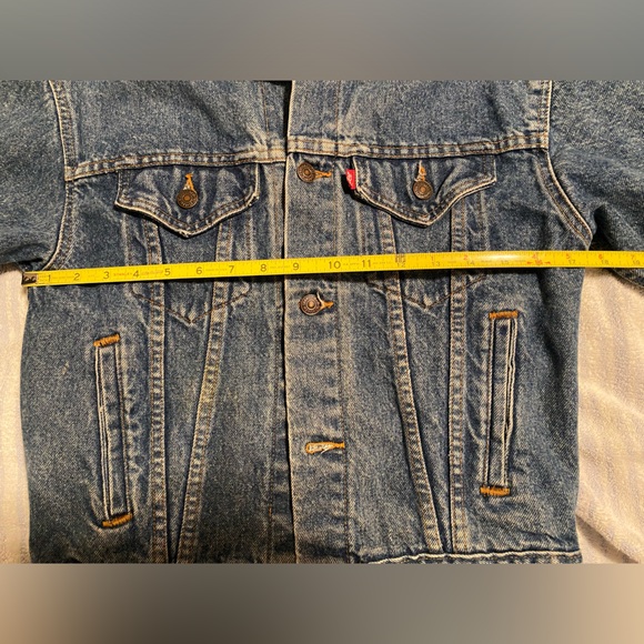 Levi’s type 3 denim Trucker jacket Vintage 80’s women’s M red tab “R” 57508 0218 - Picture 12 of 12